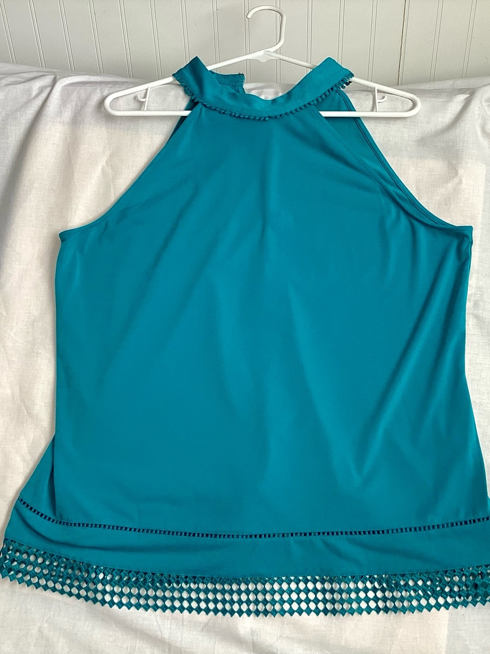 Worthington Teal Halter Top